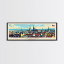 Olomouc Czech Republic Travel Art, City Art, Framed Canvas Print or Metal Wall Art, Europe Travel Poster, Panoramic Wall Art, Extra Wide Wall Art