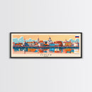 Omsk Russia Wall Art, Panoramic Travel Poster, Panoramic Framed Canvas Print, City Wall Art, Wall Hanging Home Decor, Travel Art