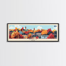 Oulu Finland Travel Print Wall Art, Panoramic City Art, Travel Art, Wall Decor, Vacation Gift, Framed Canvas Print Or Metal Art