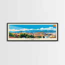 Terrassa Spain Wall Art, Panoramic Travel Poster, Panoramic Framed Canvas Print, City Wall Art, Wall Hanging Home Decor, Travel Art