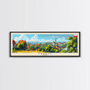 Zabrze Poland Wall Art, Panoramic Travel Poster, Panoramic Framed Canvas Print, City Wall Art, Wall Hanging Home Decor, Travel Art