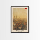 Bochum Germany Travel Poster Framed Canvas Print, Wall Art, Home Decor, Travel Print, Autumn Scene, Modern Art, Original Art