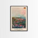 Karlovac Croatia Scenic View, Framed Canvas Print, Travel Poster, Wall Art, Living Room Decor, Cityscape Art, Modern Home Decoration, Croatian City