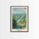 Kirov Russia Winter Landscape, Framed Canvas Print, Travel Poster, Wall Art, Home Decor, Living Room Decoration, Russian Urban Art