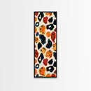 Retro Art Deco Cheetah Print Wall Art, Framed Canvas Print, MCM Style, Mid-century Modern Wall Art, Living Room Art, 70s Style Decor