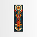 Retro Art Deco Geometric Patterns Wall Art Framed Canvas Print, Scifi / Science Fiction Decor