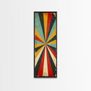 Retro MCM Style Starburst, Trippy Decor, Grunge Decor, Distressed Wall Art