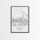 Fontana Street Map, California Map, City Map Art, Minimalist Art, Wall Art, Canvas Print, Unique Wall Art, Travel Décor, Travel Gift For Men