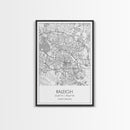 Raleigh Street Map, North Carolina Map, City Map Art, Minimalist Art, Wall Art, Canvas Print, Travel Lover Gift, Bedroom Wall Art