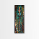 Tribal Arrow Art Canvas Print Southwest Wall Art Boho Decor Tall Narrow Art Rustic Wall Art Above Bed Wall Art