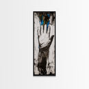 Abstract Hand Painting Framed Canvas Print moody art dark romance painting geometric wall art contemporary home decor unique gift