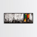 Western Boots, black cowgirl painting, rustic decor, farmhouse art, extra wide art, chicano art, Canvas Print, unique gift idea