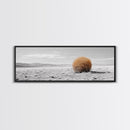 Tumbleweed, Desert Landscape, Southwest Wall Art, Minimalist Art, Extra Wide Art, Panoramic Art, Framed Canvas Print, Wabi Sabi Art
