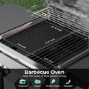 2-Burner Stainless Steel Propane Grill, 16,000 BTU Portable Gas BBQ with Electronic Ignition