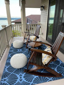 Whiskey & Wine Barrel Stave Lounge Chair Pair — Solid Oak, Hidden Storage