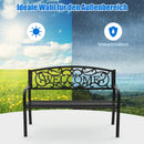 Outdoor Furniture Steel Frame Porch Garden Bench