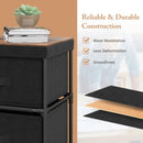 2-Drawer Nightstand with Removable Fabric Bins and Pull Handles Set of 2-Black by LJGDeals