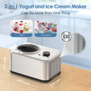 2 in 1 Ice Cream Machine for Gelato Yogurt Sorbet IC3915SY by Kismile