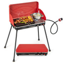 2-in-1 Gas Camping Grill and Stove with by LJGDeals