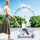 2-in-1 Kids Ride-on Push Car with LED Lighted Wheels by LJGDeals