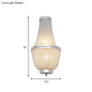 GobekUsa 2-Light Modern Aluminum Empire Wall Sconce for Bedside in Coffee/Silver