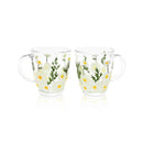 Painted Daisy Mugs by DRNKART STUDIOS