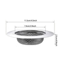 2-Pack: Stainless Steel Kitchen Sink Strainer