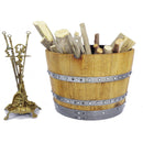 Whiskey & Wine Barrel Half-Barrel Planter — Multi-Use, Wine-Stained Oak
