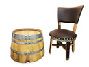 Whiskey & Wine Barrel Half-Barrel Planter — Multi-Use, Wine-Stained Oak