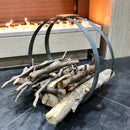 Wine Barrel Hoop Wood Basket 2 Pack - Rustic Wine Barrel Furniture & Gifts - Whiskey Barrel Accessories