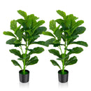 2-Pack Artificial Fiddle Leaf Fig Tree by LJGDeals