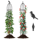 2-Pack Garden Obelisk Trellis for Climbing Plants-Black by LJGDeals
