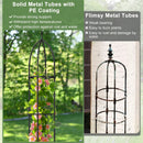 2-Pack Garden Obelisk Trellis for Climbing Plants-Black by DirectDeals