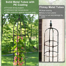 2-Pack Garden Obelisk Trellis for Climbing Plants-Black by LJGDeals