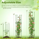 2-Pack Garden Trellis Tomato Cage with Adjustable Height-Green by LJGDeals