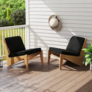 2-Pack Outdoor Patio Cushion Set with Removable Covers by LJGDeals