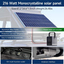 VoltPeak 2-Person Hardshell Pop-Up Rooftop Tent With Solar Panel (SAK26379)