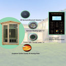 Luxury 2-Person Outdoor Low EMF Hemlock Infrared Sauna With Bluetooth And Chromotherapy Light (SAK97318)