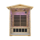 Luxury 2-Person Outdoor Low EMF Hemlock Infrared Sauna With Bluetooth And Chromotherapy Light (SAK97318)