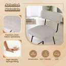 25 Inch 2-Piece Modern Upholstered Bar Stools with Back and Footrests by LJGDeals