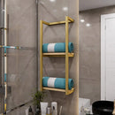 2-Tier Bathroom Shelf, Towel Storage for Bathroom