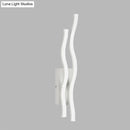 GobekUsa 2-Waving Acrylic Linear Sconce – LED Wall Lamp Fixture with Warm/White Light