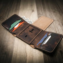Badge Trifold Wallet by Bull Sheath Leather