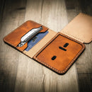 Minimalist Badge Wallet by Bull Sheath Leather