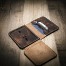 Minimalist Badge Wallet by Bull Sheath Leather
