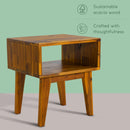 Serena Solid Wood Nightstand by Megsu