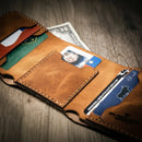 The Trinity Trifold Wallet by Bull Sheath Leather
