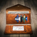 Sugar Land Clutch Wallet by Bull Sheath Leather