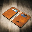 Western Vertical Wallet by Bull Sheath Leather