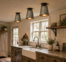 Corrugated Barn Metal Galvanized Rustic Pendant Light